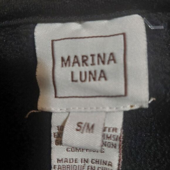 Marina Luna Plaid Poncho - Red and Black - Picture 10 of 12